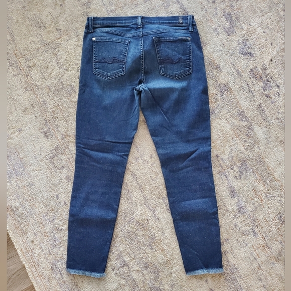 7 for All Mankind Ankle Gwenevere Jeans, Size 30 - Picture 4 of 7